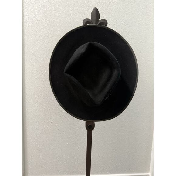 VINTAGE MILLER BROS. WESTERNS BLACK COWBOY HAT Sz 7 1/4 XXX BEAVER - Picture 1 of 9